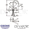 Grohe Minta Single-Lever Sink Mixer Dimensions